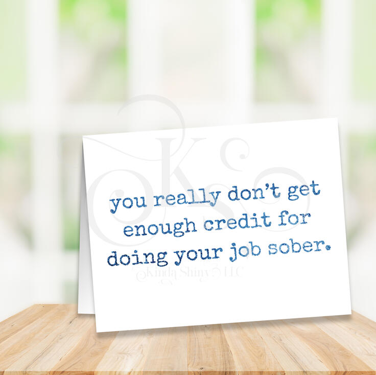 sober job, blue